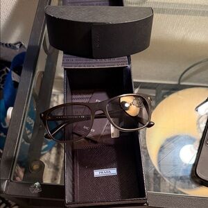 Prada Elegant Brown Eyewear